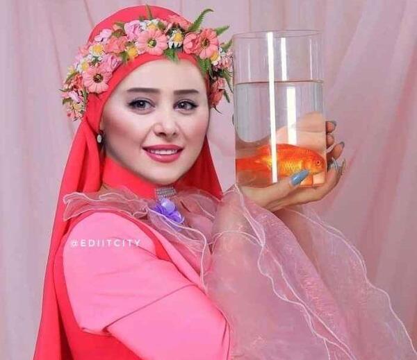 عکس الناز حبیبی در لباس عروس