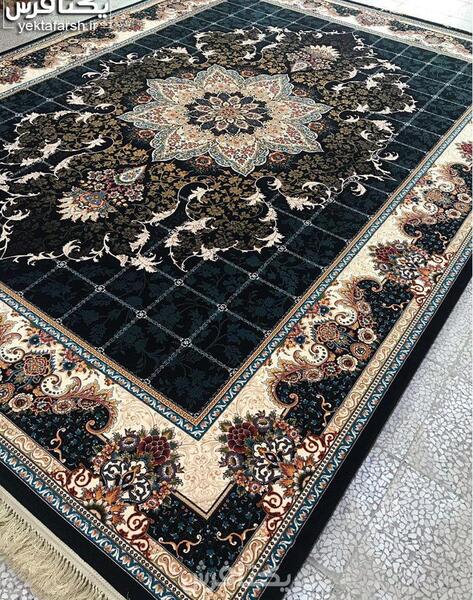 عکس فرش سرمه ای جدید