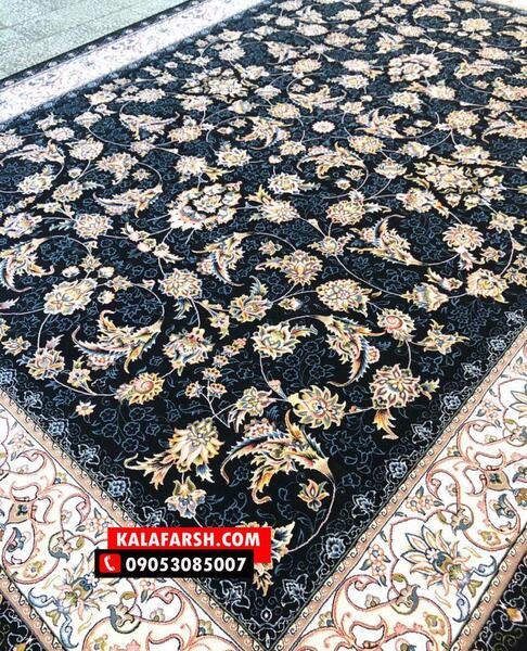 عکس فرش سرمه ای جدید