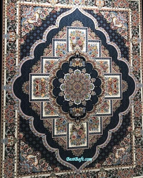 عکس فرش سرمه ای جدید