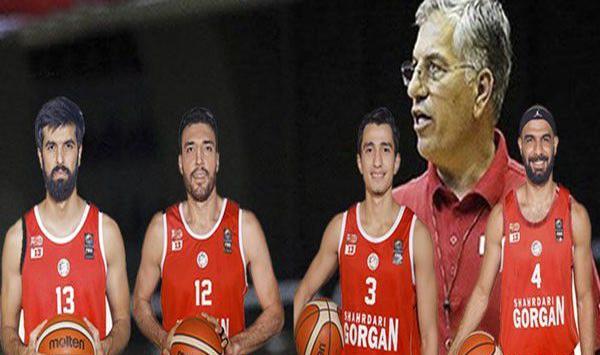عکس بازیکنان تیم بسکتبال شهرداری گرگان