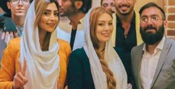 عکس بهرام افشاری در بغل سحر قریشی