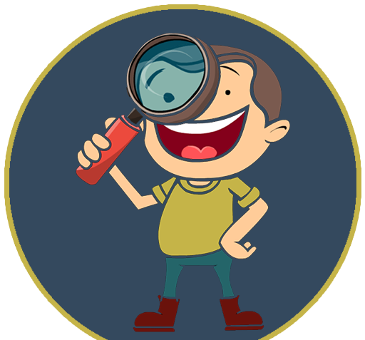 عکس ذره بین کارتونی
