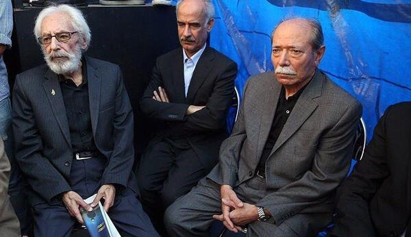عکس همسر جمشید مشایخی در مراسم خاکسپاری