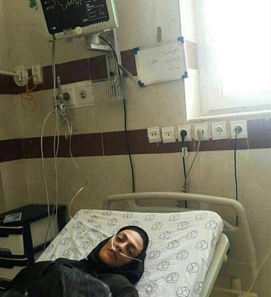 عکس زن در بیمارستان