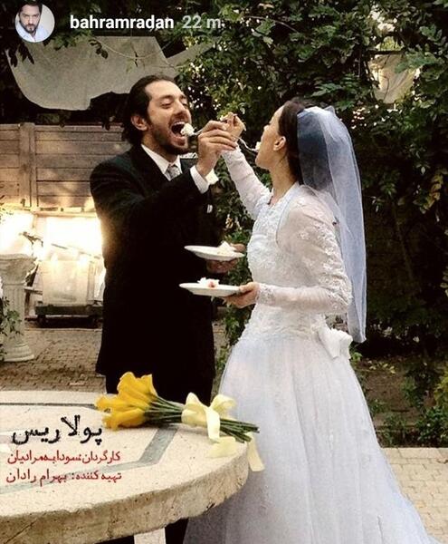 عکس بهرام رادان و گلشیفته فراهانی