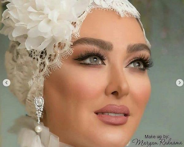 عکس الهام حمیدی در لباس عروس