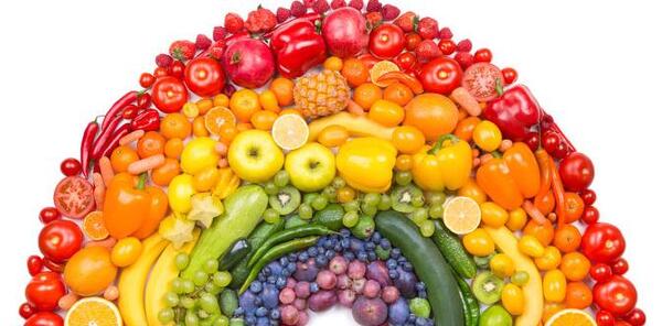 عکس غذای رنگین کمان