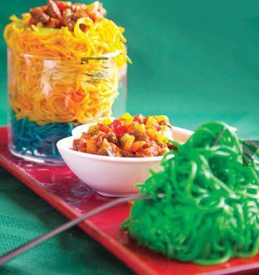 عکس غذای رنگین کمان