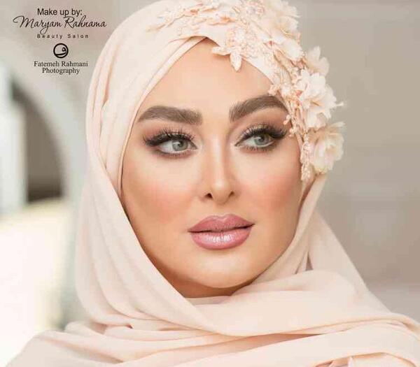 عکس آرایش غلیظ الهام حمیدی