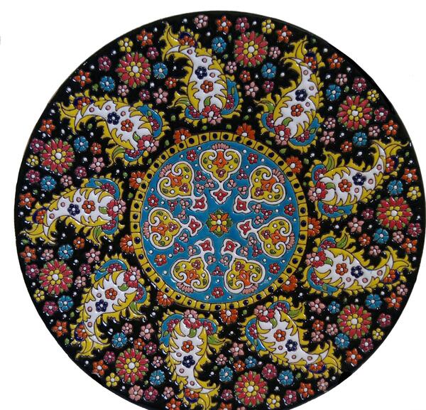 عکس مینا کاری روی سفال