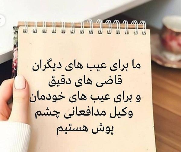 عکس نوشته عیب جویی