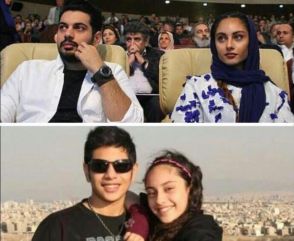 عکسهای امیر حسین رستمی با همسرش