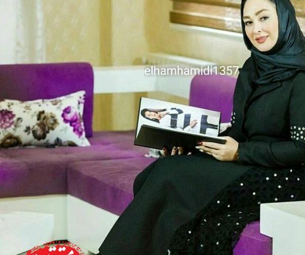 عکس جنجالی الهام حمیدی با لباس خانه