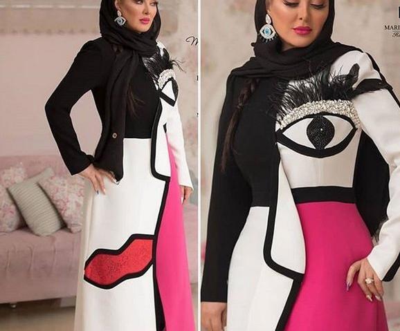عکس جنجالی الهام حمیدی با لباس خانه