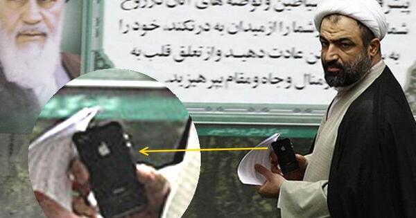 عکس گوشی حسن روحانی