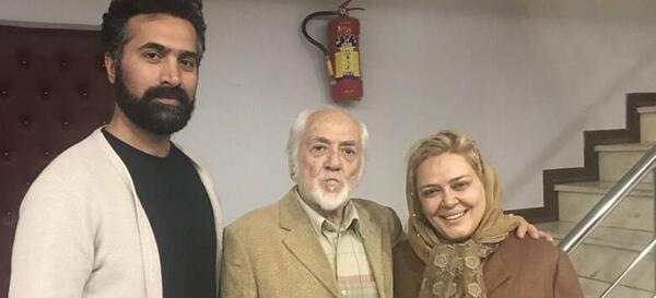 عکس بهاره رهنما در فوت پدرش