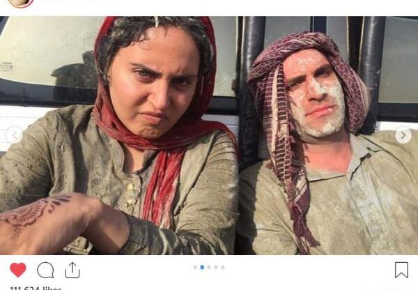 عکس الناز شاکردوست در شبی که ماه کامل شد