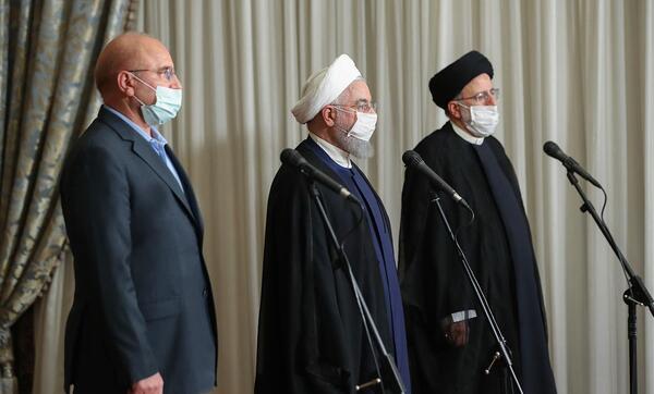 عکس روحانی رئیسی قالیباف