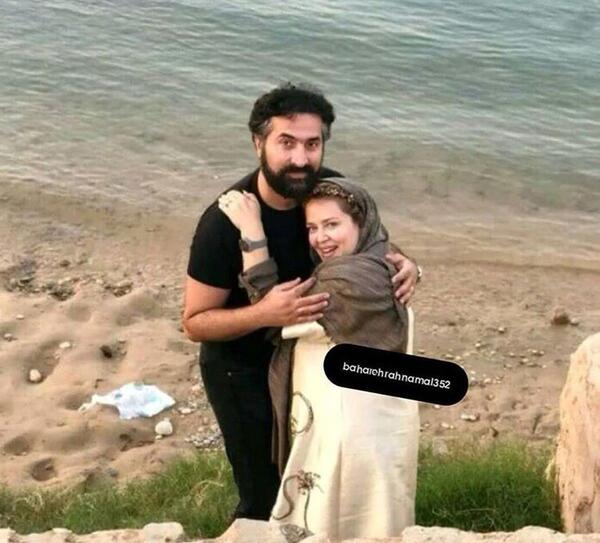 عکس پژمان بازغی لب ساحل
