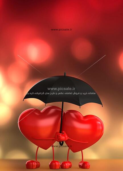 عکس دوتا قلب عاشقانه