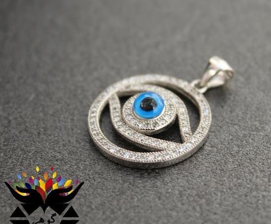 عکس گردنبند نقره چشم نظر