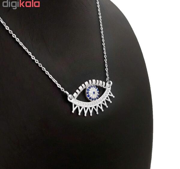 عکس گردنبند نقره چشم نظر