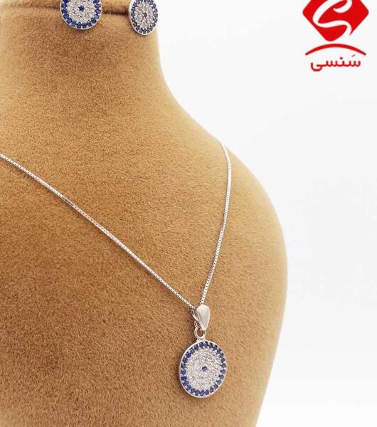 عکس گردنبند نقره چشم نظر