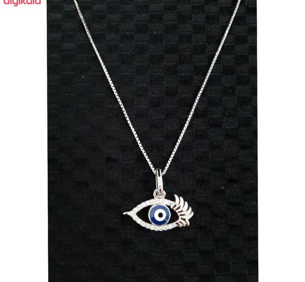 عکس گردنبند نقره چشم نظر