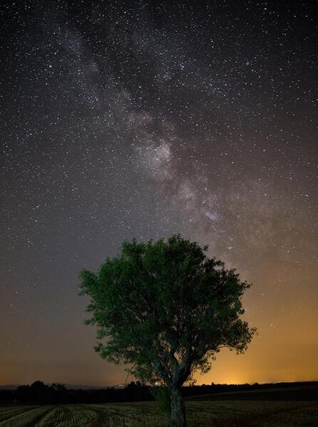 عکس شب کهکشان