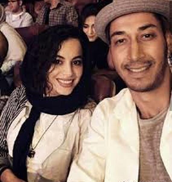 عکس بهرام افشاری با زنش