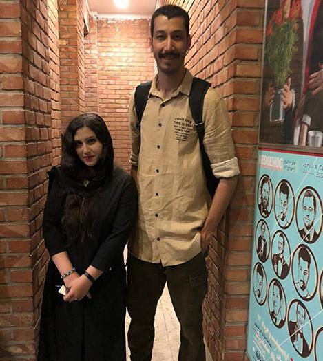 عکس بهرام افشاری با زنش