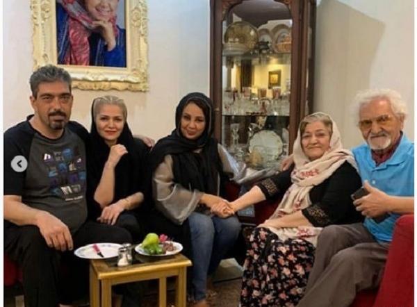 عکس بهنوش بختیاری با خانواده اش