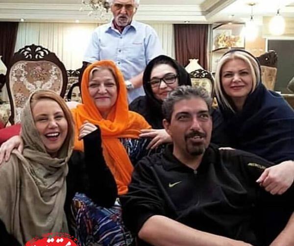 عکس بهنوش بختیاری با خانواده اش