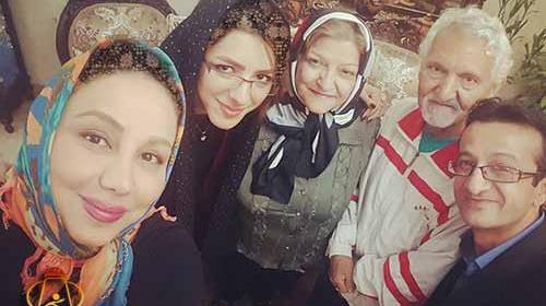 عکس بهنوش بختیاری با خانواده اش