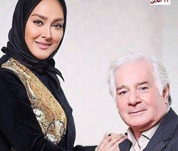 عکس الهام حمیدی و پدرش