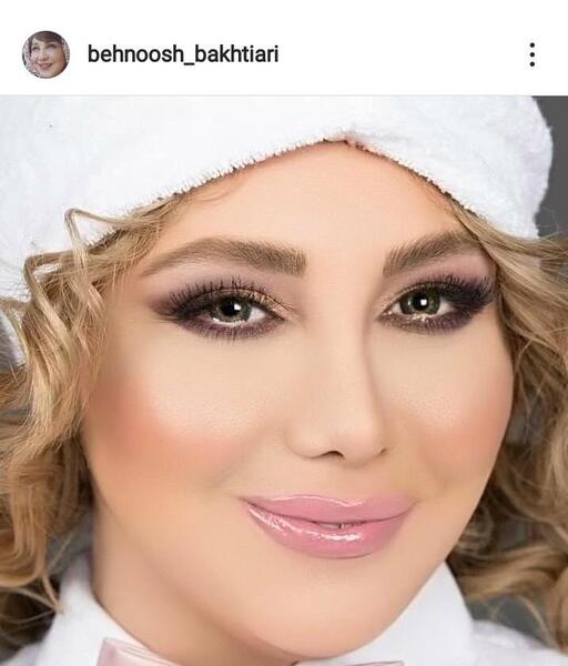 عکس بهنوش بختیاری با آرایش