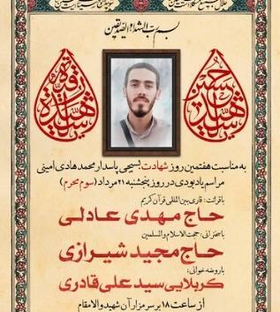 عکس شهید هادی امینی