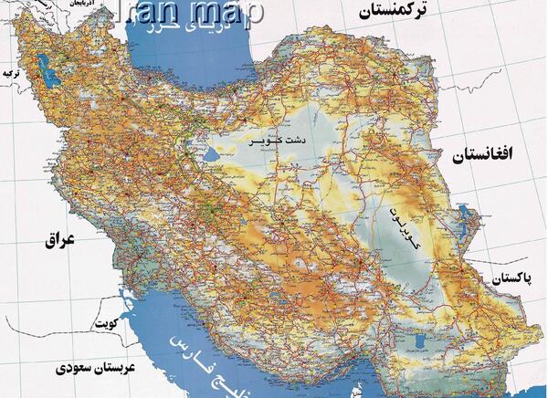عکس نقشه ی قدیمی ایران