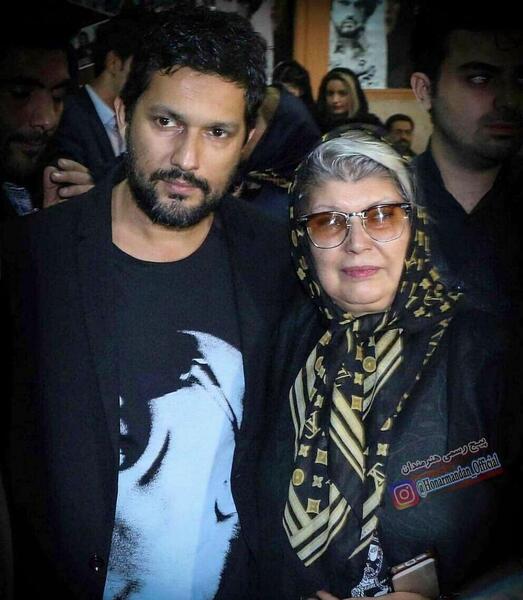 عکس حامد بهداد با مادرش