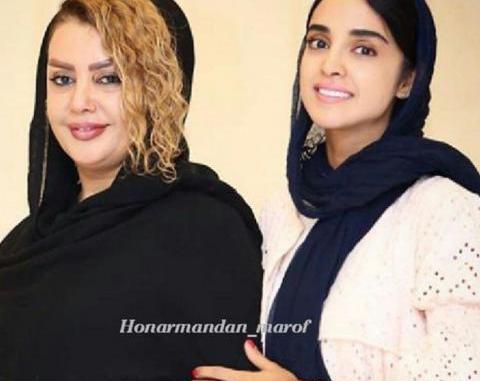 عکس الهه حصاری در کنار مادرش