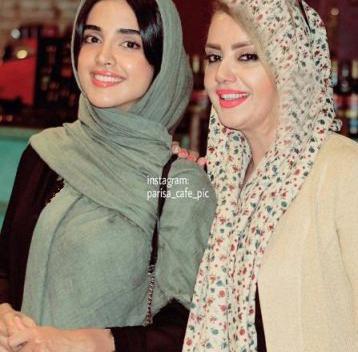 عکس الهه حصاری در کنار مادرش