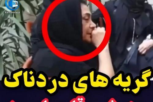 عکس بهاره رهنما در مراسم ختم پدرش