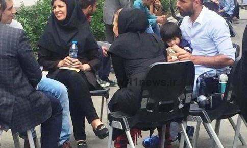 عکس امیرحسین صادقی وهمسرش