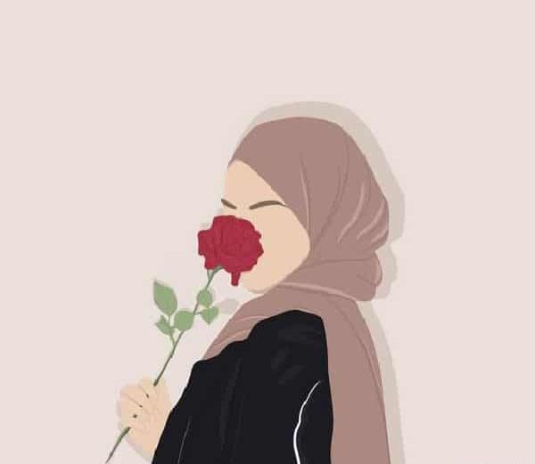 عکس نقاشی دخترونه حجاب