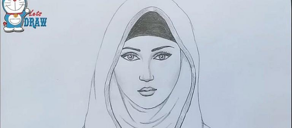 عکس نقاشی دخترونه حجاب