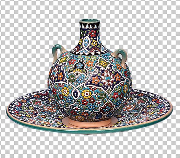 عکس ظروف مینا کاری