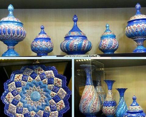 عکس ظروف مینا کاری