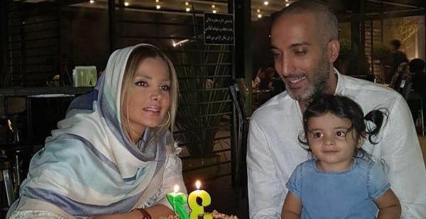 عکس امیرمهدی ژوله و دخترش گندم