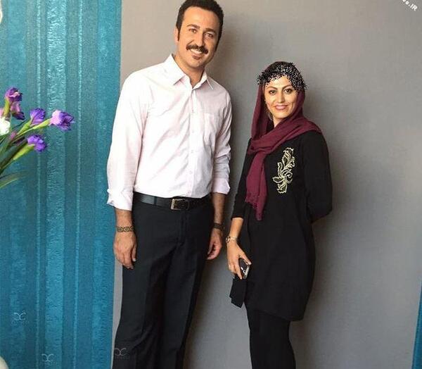 عکس حسین یاری همسرش